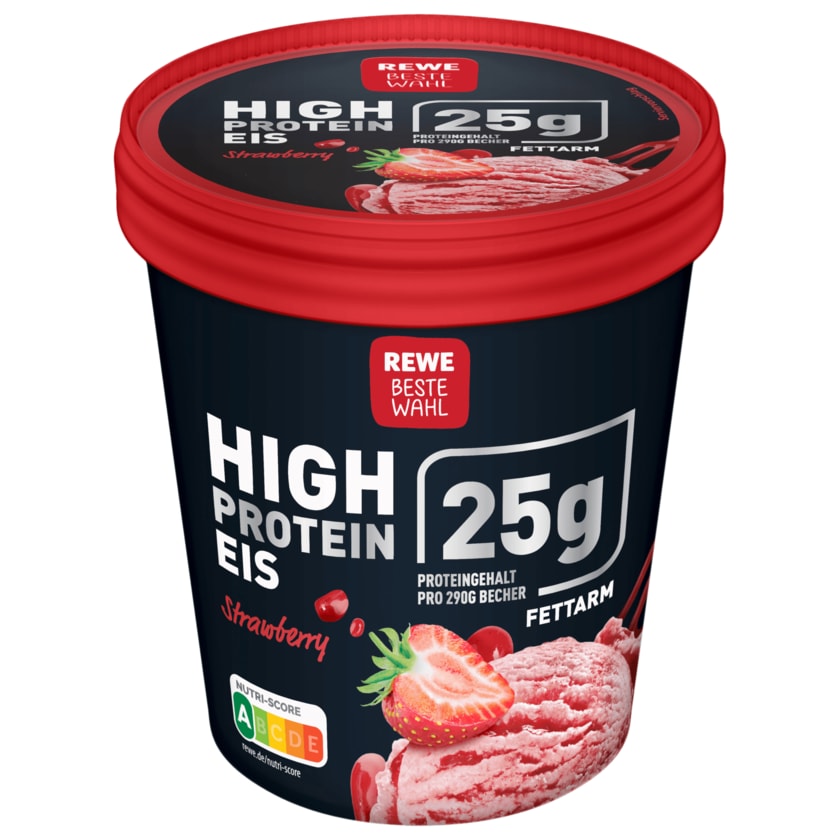 REWE Beste Wahl High Protein Eis Strawberry 500ml